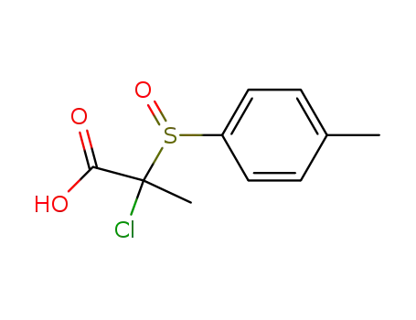 Molecular Structure of 148586-45-2 (2-Chloro-2-(toluene-4-sulfinyl)-propionic acid)