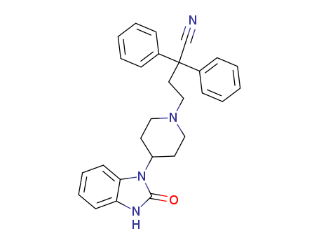 1-Piperidinebutanenitrile,4-(2,3-dihydro-2-oxo-1H-benzimidazol-1-yl)-a,a-diphenyl-