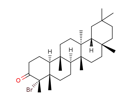 Molecular Structure of 107242-29-5 (4α-bromofriedelin)