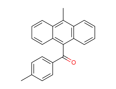 Molecular Structure of 94055-46-6 (Methanone, (10-methyl-9-anthracenyl)(4-methylphenyl)-)