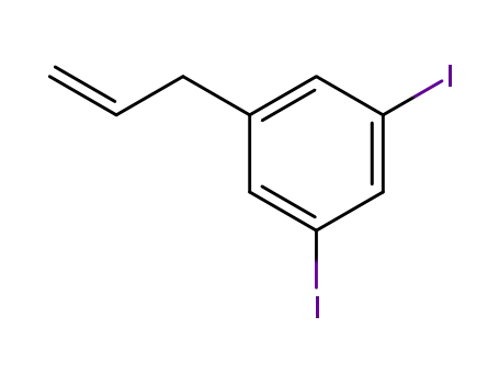 Molecular Structure of 528577-29-9 (1-allyl-3,5-diiodobenzene)