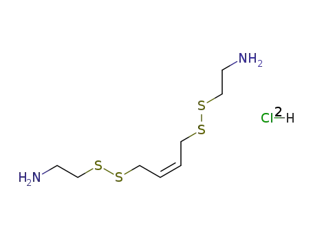 Molecular Structure of 111238-66-5 ((Z)-1,4-Bis(2-aminoethyldithio)-2-butene dihydrochloride)