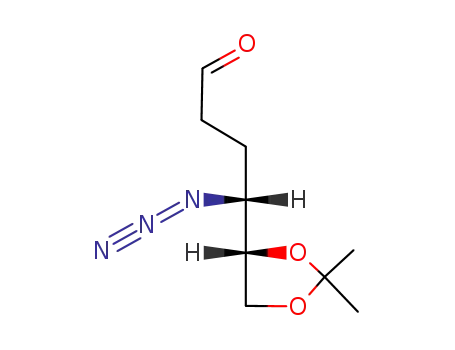 Molecular Structure of 200499-54-3 ((R)-4-Azido-4-((S)-2,2-dimethyl-[1,3]dioxolan-4-yl)-butyraldehyde)