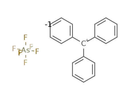 Molecular Structure of 437-15-0 (tritylium hexafluoroarsenate)