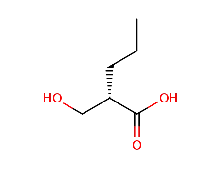 Molecular Structure of 875125-89-6 ((S)-2-HYDROXYMETHYL-PENTANOIC ACID)