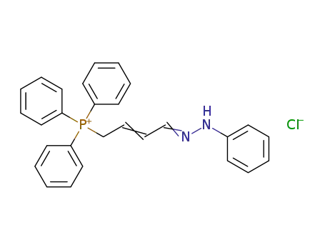 Molecular Structure of 1299467-45-0 (triphenyl(4-phenylhydrazonobut-2-enyl)phosphonium chloride)