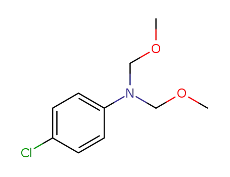 Molecular Structure of 1451094-78-2 (N,N-bis(methoxymethyl)-N-(p-chlorophenyl)amine)