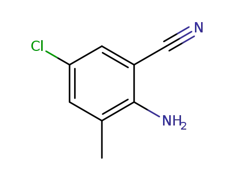 Molecular Structure of 939990-03-1 (2-amino-5-chloro-3-methylbenzonitrile)