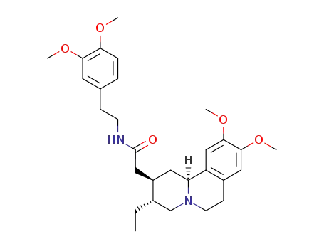 2,3-(R,R)-11b-(S)-N-[2-(3,4-dimethoxyphenyl)ethyl]-2-(3-ethyl-9,10-dimethoxy-1,3,4,6,7,11b-hexahydro-2H-pyrido[2,1-α]isoquinoline-2-yl)acetamide