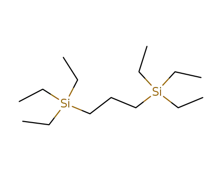 Molecular Structure of 17955-48-5 (hexa-<i>S</i><i>i</i>-ethyl-<i>S</i><i>i</i>,<i>S</i><i>i'</i>-propanediyl-bis-silane)