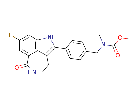 [4-(8-fluoro-6-oxo-3,4,5,6-tetrahydro-1H-azepino[5,4,3-cd]indol-2-yl)-benzyl]-methyl-carbamic acid methyl ester