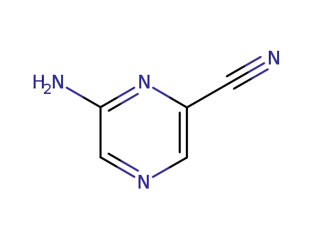 Molecular Structure of 59489-39-3 (Pyrazinecarbonitrile, 6-amino- (9CI))