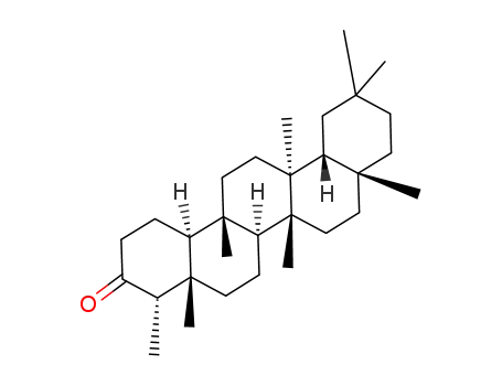 Molecular Structure of 19865-96-4 (24,25,26-Trinoroleanan-3-one,5,9,13-trimethyl-, (4a,5b,8a,9b,10a,13a,14b)-)