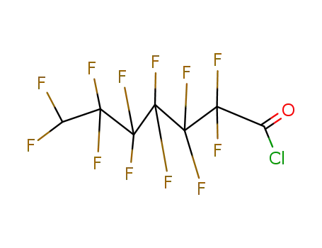Molecular Structure of 41405-35-0 (7H-Dodecafluoroheptanoyl chloride)
