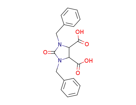 Molecular Structure of 59564-78-2 (1,3-Bisbenzyl-2-oxoimidazolidine-4,5-dicarboxylic acid)