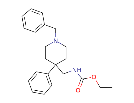 Carbamic acid,[[4-phenyl-1-(phenylmethyl)-4-piperidinyl]methyl]-, ethyl ester (9CI)