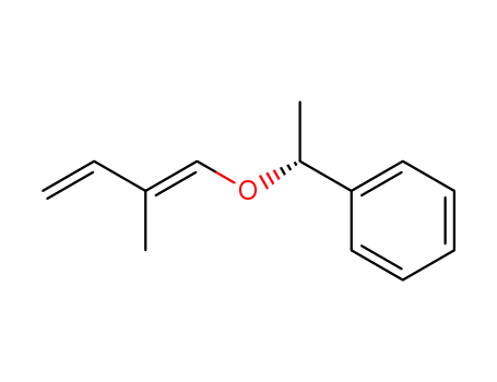 Molecular Structure of 130814-75-4 ((-)-{1-(R)-[(1E)-2-methylbuta-1,3-dienyloxy]ethyl}benzene)