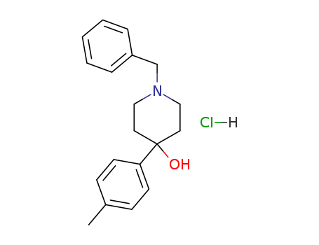4-Piperidinol,4-(4-methylphenyl)-1-(phenylmethyl)-, hydrochloride (1:1)