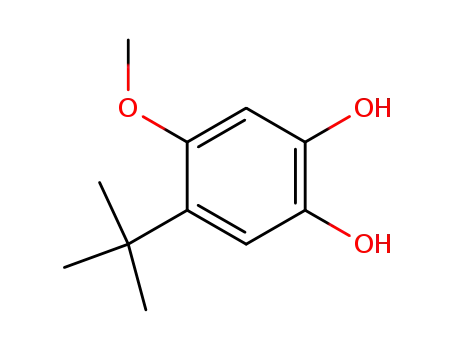Molecular Structure of 91352-66-8 (4-T-BUTYL-5-METHOXY-1,2-BENZENEDIOL)
