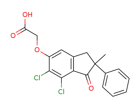 [[6,7-ジクロロ-2-メチル-2-フェニル-1-オキソインダン-5-イル]オキシ]酢酸