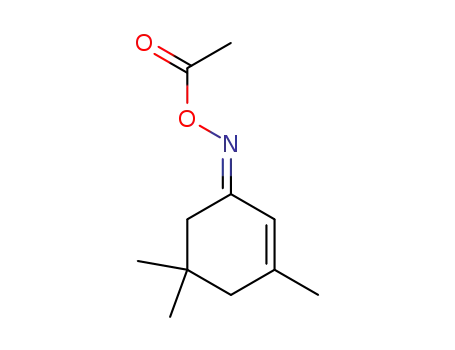 Molecular Structure of 134734-56-8 ((E)-O-acetyl 3,5,5-trimethyl-2-cyclohexene-1-one oxime)