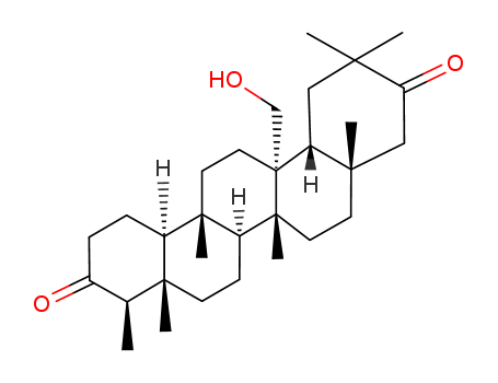 24,25,26-Trinoroleanane-3,21-dione,27-hydroxy-5,9,13-trimethyl-, (4b,5b,8a,9b,10a,13a,14b)- (9CI) cas  72183-90-5