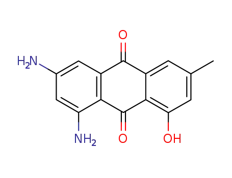 Molecular Structure of 861790-72-9 (1,3-diamino-8-hydroxy-6-methyl-anthraquinone)