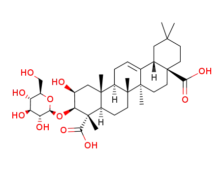 3β-(β-D-Glucopyranosyl)-2β-hydroxy-Δ<sup>12</sup>-oleanene-23,28-dioic acid