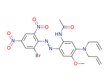 N-[5-[bis(prop-2-enyl)amino]-2-[(2-bromo-4,6-dinitrophenyl)diazenyl]-4-methoxyphenyl]acetamide