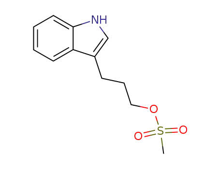 Molecular Structure of 116578-61-1 (3-(1H-indol-3-yl)propyl methanesulfonate)