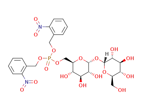 Molecular Structure of 1404341-55-4 (6-O-bis-(2-nitrobenzyloxyphosphoryl)-D-trehalose)