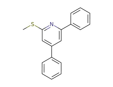 Molecular Structure of 76950-91-9 (2-Methylthio-4,6-diphenylpyridine)