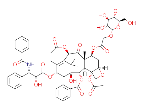 Molecular Structure of 197013-82-4 (7-α-glucosyloxyacetyl paclitaxel)
