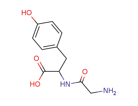 Molecular Structure of 23514-44-5 (<i>N</i>-glycyl-DL-tyrosine)