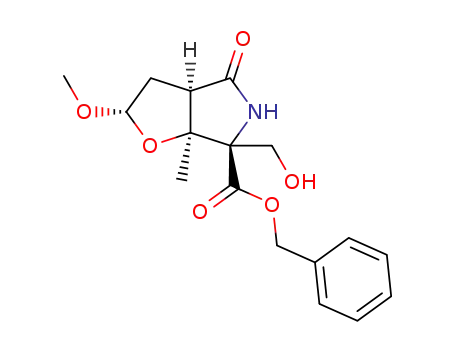 (1S,3S,5R,8R)-8-benzyloxycarbonyl-8-(hydroxymethyl)-3-methoxy-1-methyl-2-oxa-7-azabicyclo[3.3.0]octane-6-one