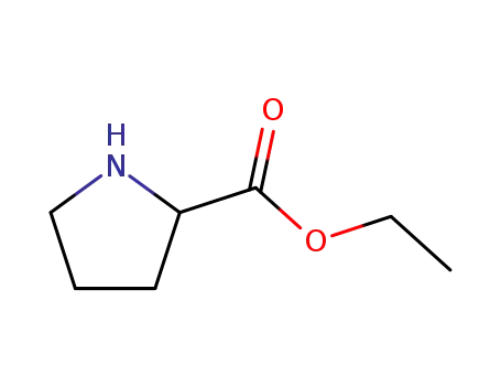 Molecular Structure of 60169-67-7 (Ethyl pyrrolidine-2-carboxylate)