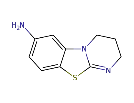Molecular Structure of 83898-41-3 (3,4-dihydro-2H-pyrimido[2,1-b]benzothiazol-7-amine)