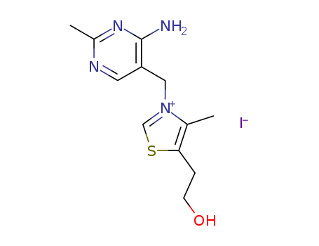 Thiazolium,3-[(4-amino-2-methyl-5-pyrimidinyl)methyl]-5-(2-hydroxyethyl)-4-methyl-, iodide(1:1)