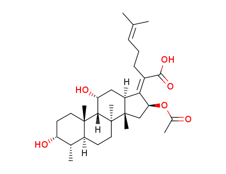 29-Nordammara-17(20),24-dien-21-oicacid, 16-(acetyloxy)-3,11-dihydroxy-, (3a,4a,8a,9b,11a,13a,14b,16b,17Z)-