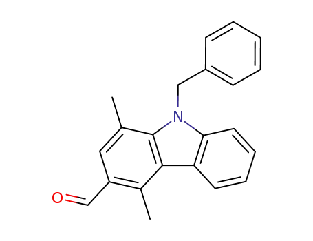 9-benzyl-1,4-dimethyl-9H-carbazole-3-carbaldehyde