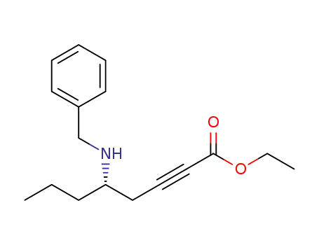 (S)-ethyl 5-(benzylamino)oct-2-ynoate