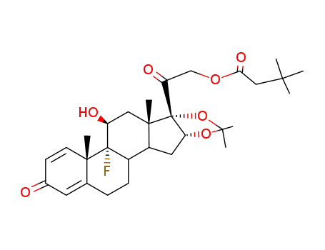 Molecular Structure of 5611-51-8 (Triamcinolone hexacetonide)