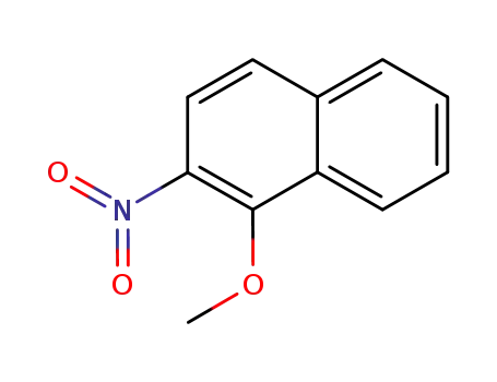 Molecular Structure of 4900-62-3 (Naphthalene, 1-methoxy-2-nitro-)