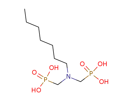 Molecular Structure of 5995-30-2 ([(heptylimino)bis(methylene)]bisphosphonic acid)