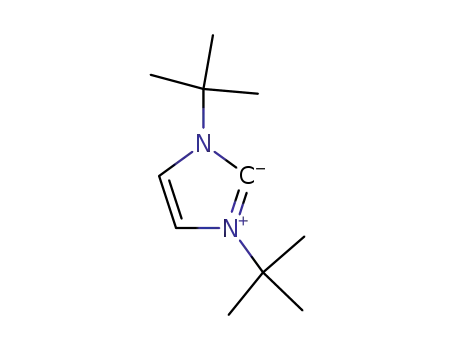 Molecular Structure of 157197-53-0 (1,3-DI-T-BUTYLIMIDAZOL-2-YLIDENE)