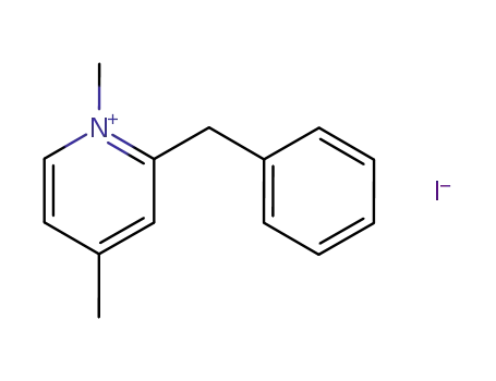 2-Benzyl-1,4-dimethyl-pyridinium; iodide