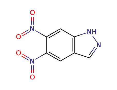 Molecular Structure of 59601-91-1 (5,6-dinitro-1H-indazole)