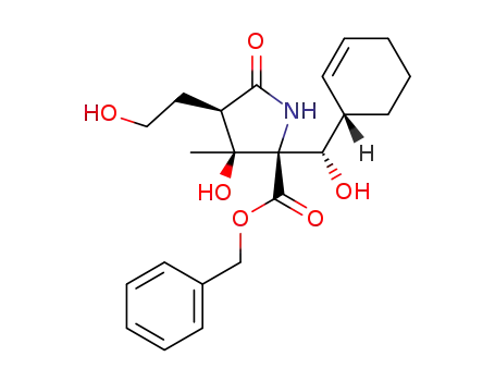 (3R,4S,5R)-5-benzyloxycarbonyl-5-((S)-((S)-cyclohex-2-enyl)hydroxymethyl)-4-hydroxy-3-(2-hydroxyethyl)-4-methyl-2-pyrrolidone