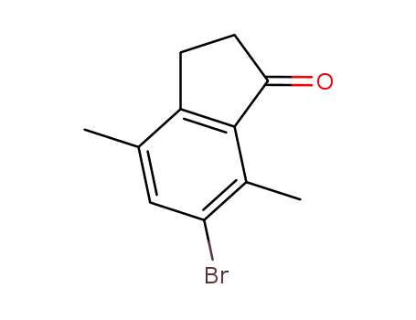 Molecular Structure of 952303-57-0 (6-BroMo-4,7-diMethyl-2,3-dihydro-1H-inden-1-one)