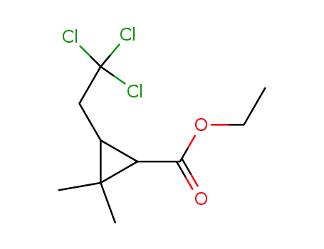Cyclopropanecarboxylic acid, 2,2-dimethyl-3-(2,2,2-trichloroethyl)-, ethyl ester